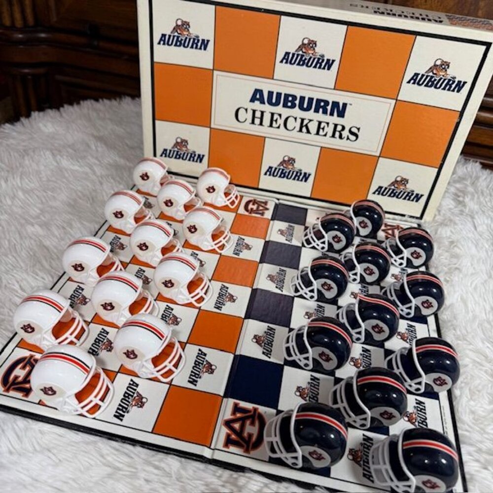 Vintage Auburn University Helmet Checkers - Picture 2 of 15